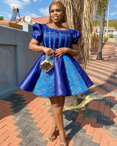 SHWESHWE PRINT DRESSES FASHION FOR AFRICAN LADIES 3