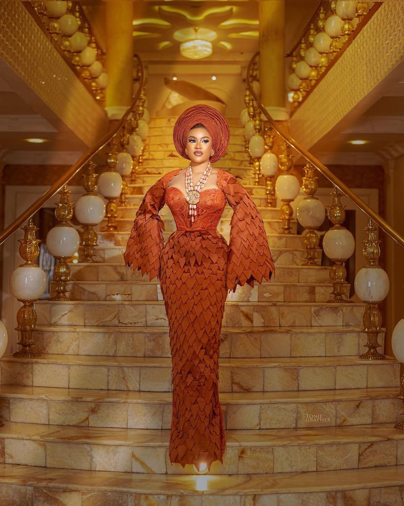Latest Aso Ebi Styles For the Weekend Events 23