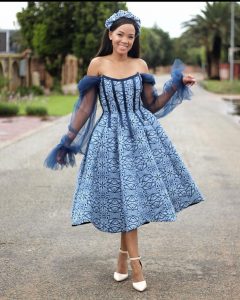 Perfect Traditional Shweshwe Dresses For African Weddings  6