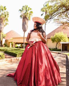 Perfect Traditional Shweshwe Dresses For African Weddings  5