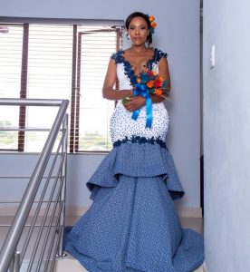 Latest Shweshwe Wedding Traditional Dresses For Nice Ladies 14
