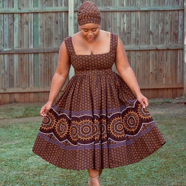 Gorgeous Shweshwe Lace Styles Design For African Ladies 21