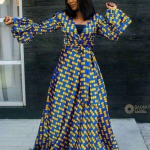 DAZZLING ANKARA LONG DRESSES COLLECTION FOR LADIES 12