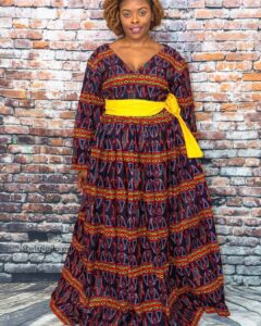 DAZZLING ANKARA LONG DRESSES COLLECTION FOR LADIES 7