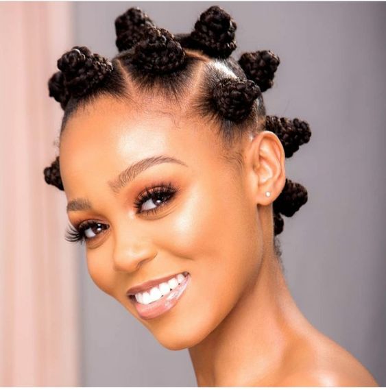 BANTU KNOTS HAIRSTYLES FOR WOMEN AND KIDS  28