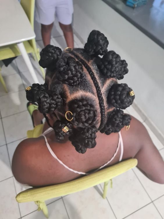 BANTU KNOTS HAIRSTYLES FOR WOMEN AND KIDS  19