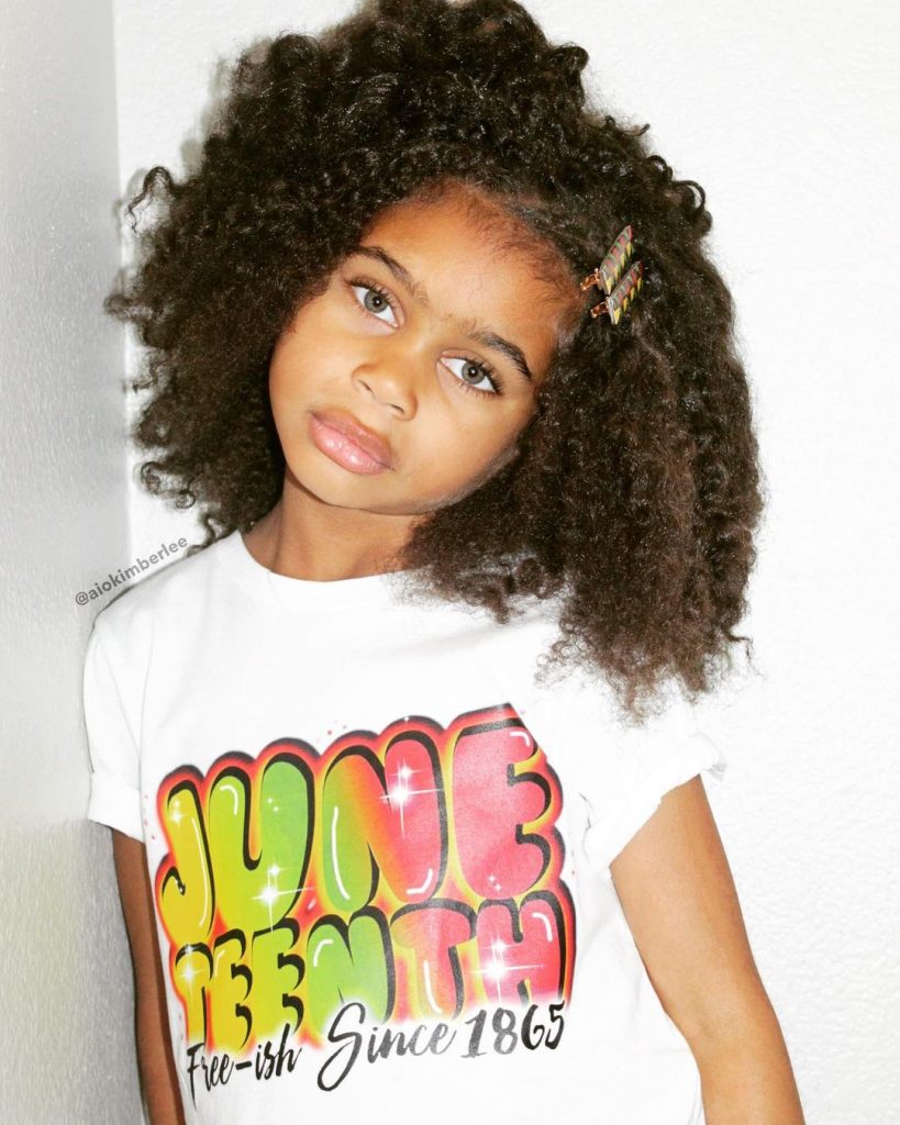 The most beautiful and latest curly hairstyles for children's hair 24