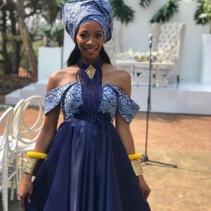 Perfect Tswana Traditional Fashion Attire for Wedding Party 9