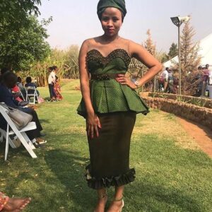Perfect Tswana Traditional Fashion Attire for Wedding Party 11