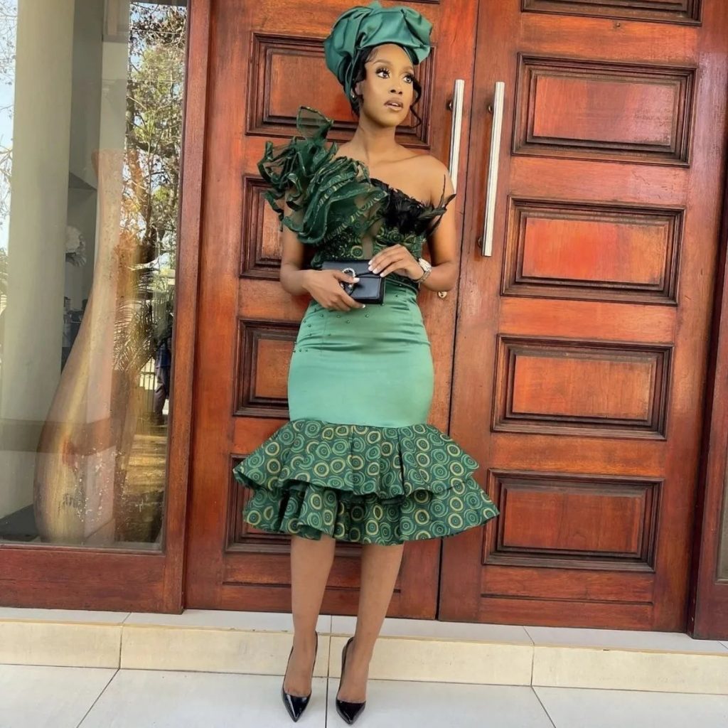 Perfect Tswana Traditional Fashion Attire for Wedding Party 26