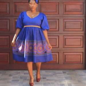 Shweshwe skirts 2021 for BLACK WOMEN - Shweshwe skirts 12