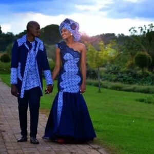 Great Tswana traditional attire for Couples - traditional attire 13