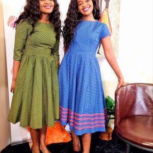 Beautiful Shweshwe Dresses For African Women - Shweshwe Dresses 22