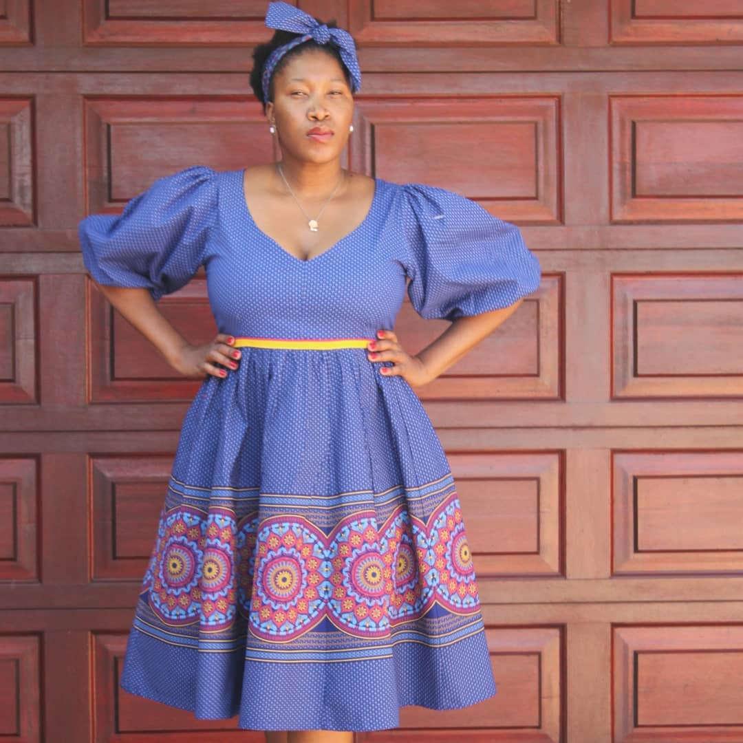 Shweshwe skirts 2021 for BLACK WOMEN - Shweshwe skirts 17