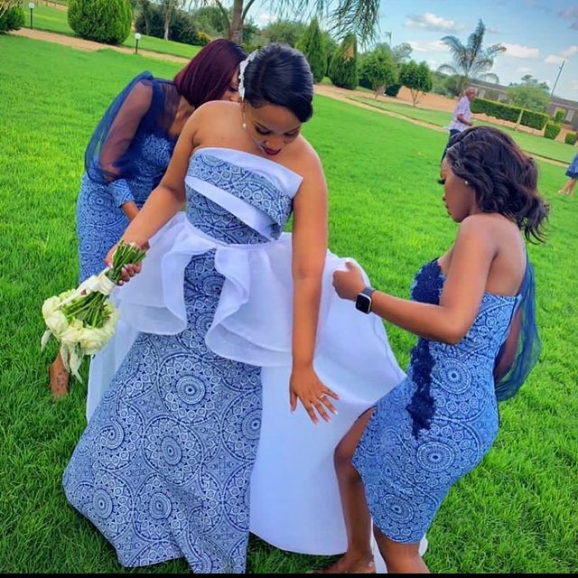 beautiful Shweshwe dress designs 2021 fro black women - beautiful Shweshwe 24