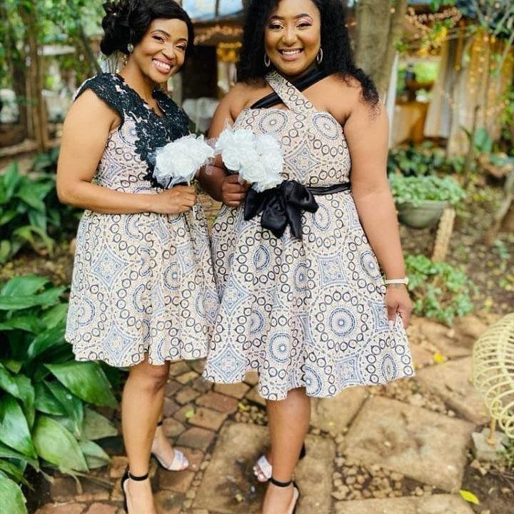 Stunning Shweshwe traditional wedding Dresses For Black Woman 30