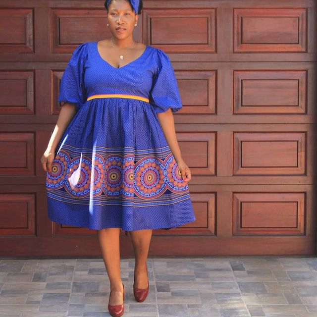 Shweshwe skirts 2021 for BLACK WOMEN - Shweshwe skirts 19