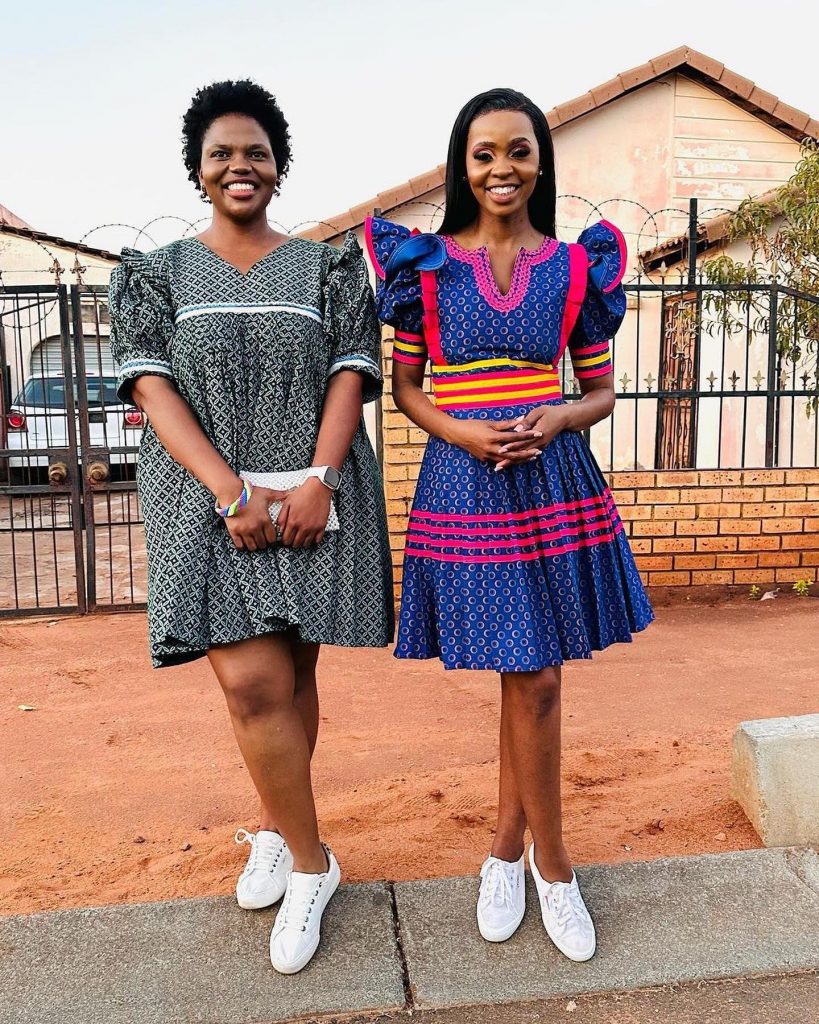 Sepedi Traditional Wear For African Women - Shweshwe 7