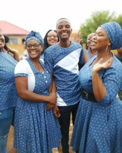 Tswana Traditional Attire for Traditional African Weddings 9