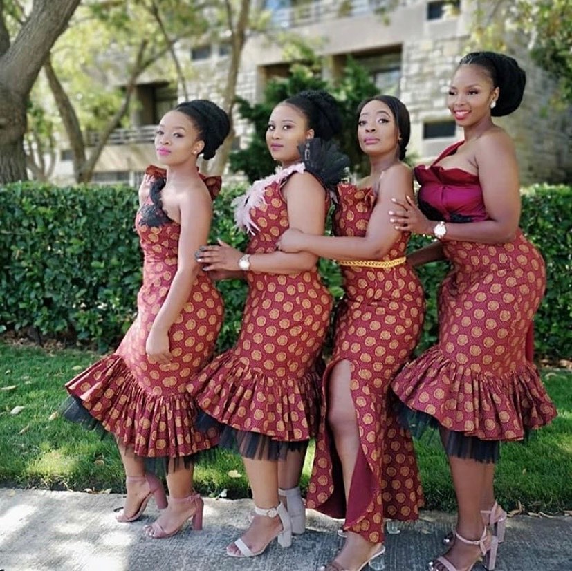 SeSotho Traditional Weddings for African women - shweshwe
