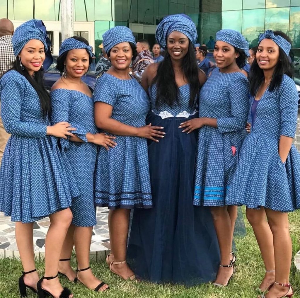 SeSotho Traditional Weddings for African women - shweshwe