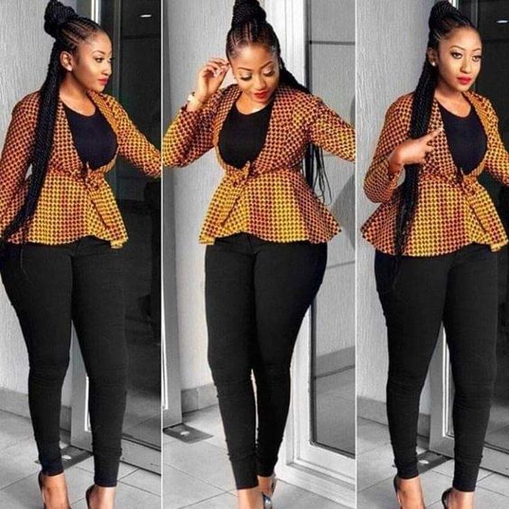 Ankara dresses and tops	for African girls - fashion 7