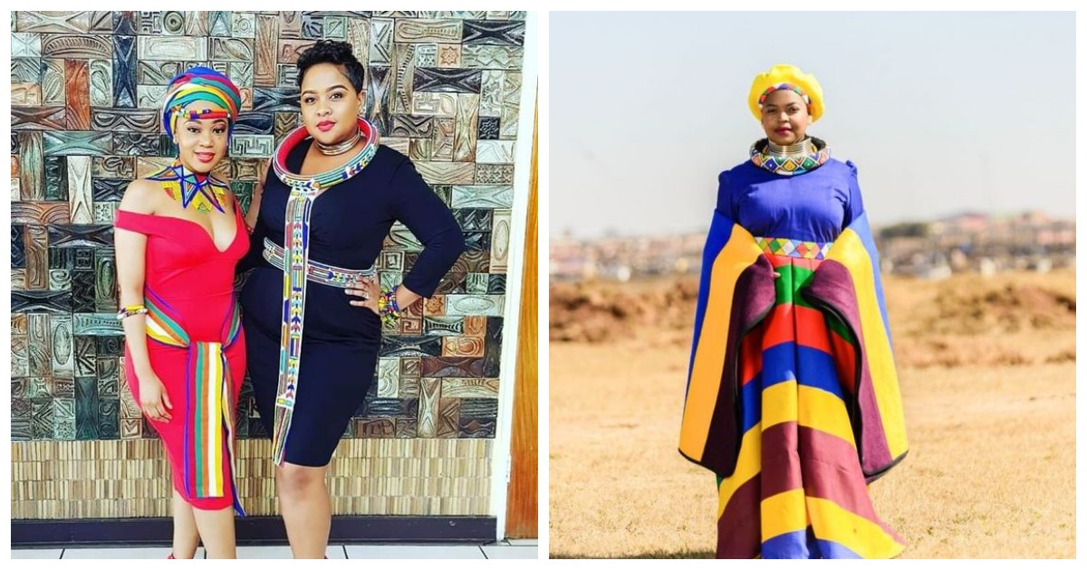 ndebele traditional attire for African women - shweshwe