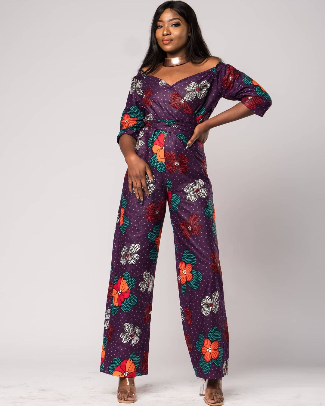 ATTRACTIVE AFRICA JUMPSUIT FOR AFRICAN LADY IN 2021 9