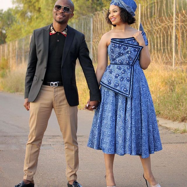 Classy African Shweshwe dresses 2021 10
