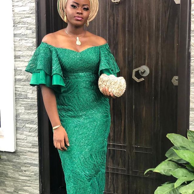 Gorgeous African Lace Gown Styles 2021 10