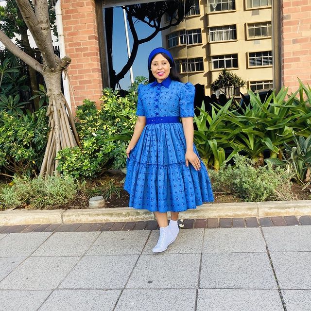 South African Traditional Shweshwe Dresses 2021 8