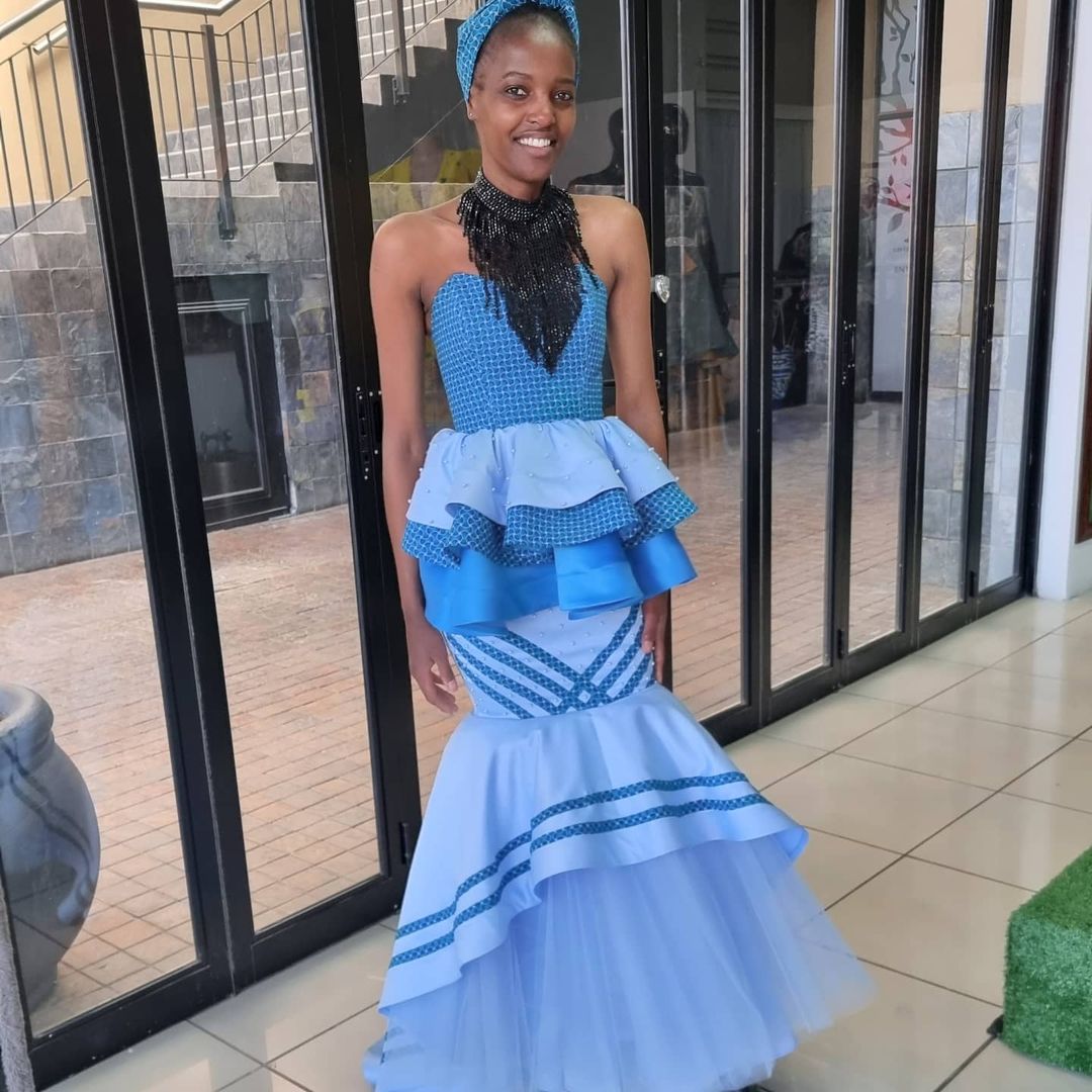 UNIQUE SHWESHWE TRADITIONAL DRESSES AFRICAN 2021