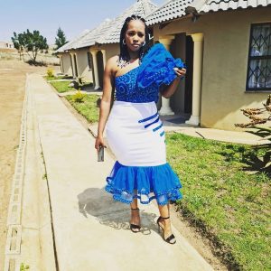UNIQUE SHWESHWE TRADITIONAL DRESSES AFRICAN 2021 6