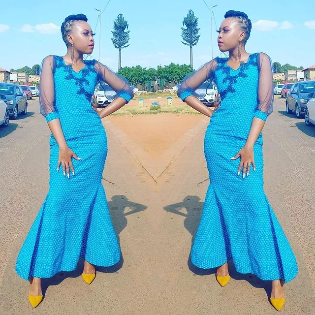 UNIQUE SHWESHWE TRADITIONAL DRESSES AFRICAN 2021 18