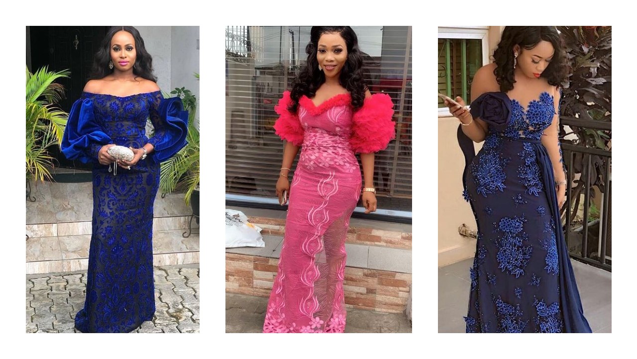 Gorgeous African Lace Gown Styles 2021 1