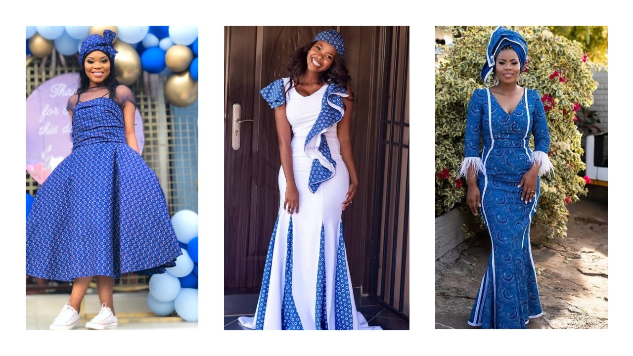 Wonderful Shweshwe Dresses 2021 For Wedding Events 1