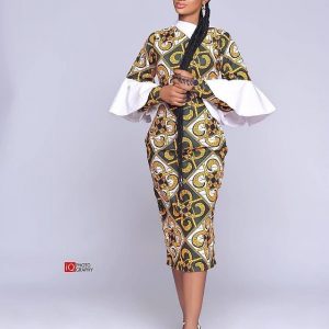  Lovely African Ankara Fashion Dresses 2022 13