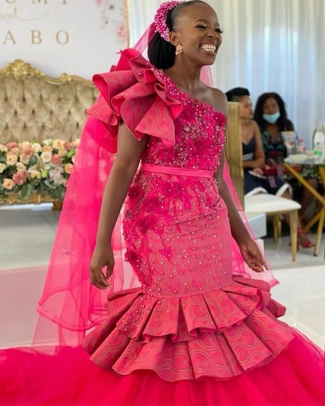Stunning Shweshwe Dresses For African Women 2022 4