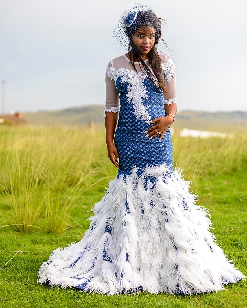 Wonderful South African Shweshwe Wedding Dresses 2022 13