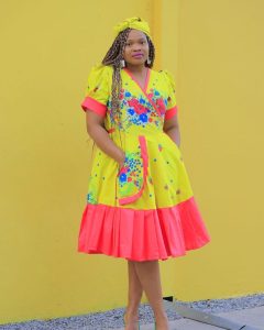 Amazing Traditional Shweshwe Dresses for Makoti 2024 7