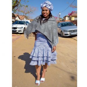 Top 10 Shweshwe Traditional Dresses For African Ladies 2022 10
