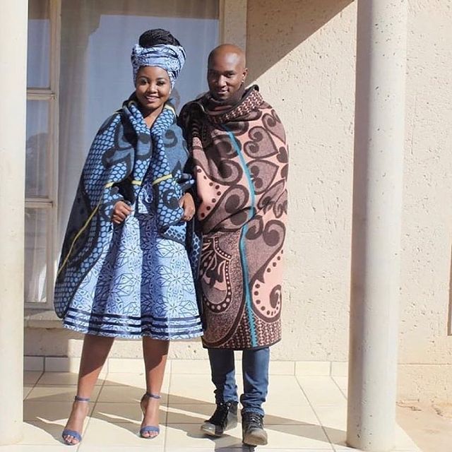 Wonderful Shweshwe Traditional Attire For Couples Fashion 2022 25