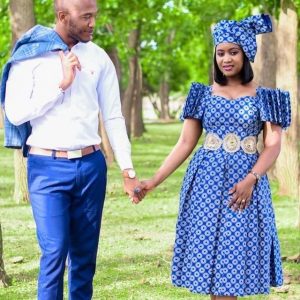 Wonderful Shweshwe Traditional Attire For Couples Fashion 2022 3