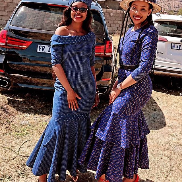 Stunning Shweshwe traditional dresses 2022 21