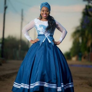 Traditional Shweshwe Dresses Designs 2022 For Women 3