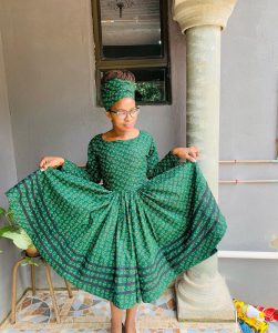 Unique Shweshwe Dresses For African Ladies 2022 10