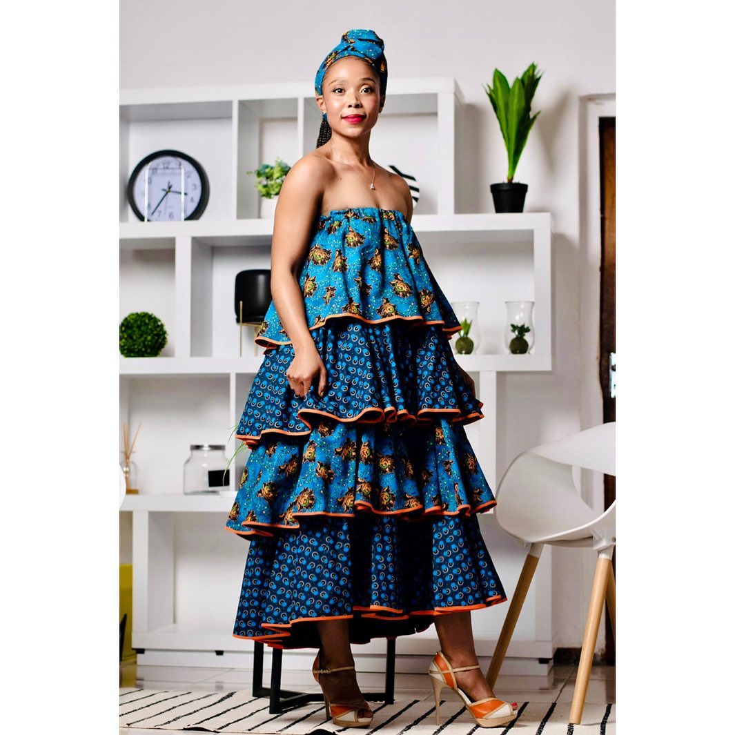 Unique Shweshwe Dresses For African Ladies 2022 20