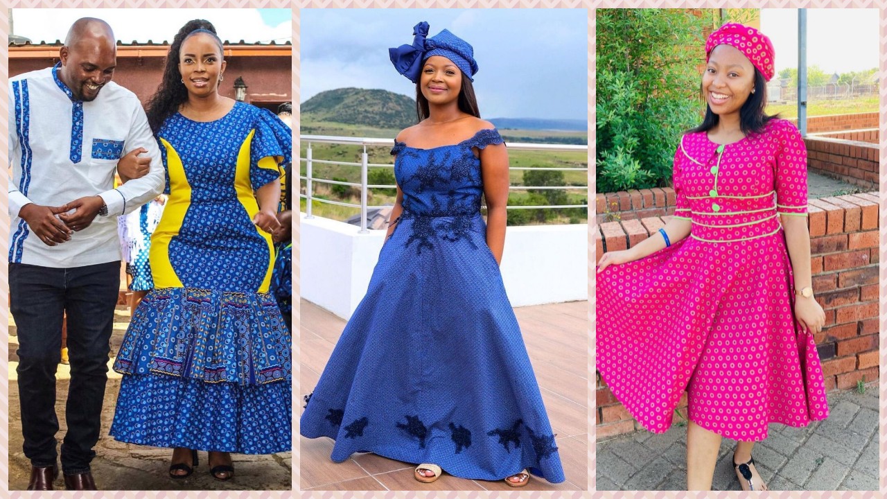 Trendy Shweshwe Traditional Dresses For 2022
