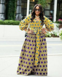 Classy Ankara Long Dresses Gown Style For Ladies 2022 1