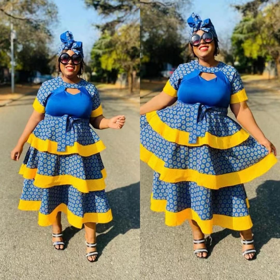 Dazzling Shweshwe Traditional Attire For Makoti 2024